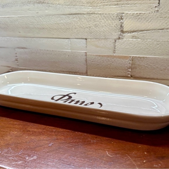 VINTAGE, McCOY POTTERY, PANE FRENCH BREAD, BREADSTICK TRAY. - Picture 2 of 5